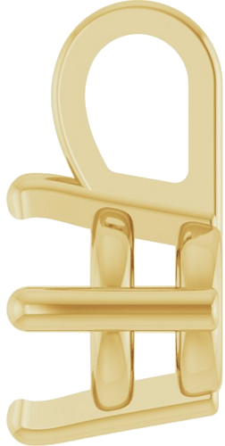 Pakabukas „Solitaire“ 585 Geltonojo Aukso Round 4mm (3)