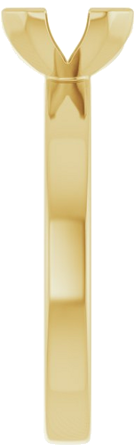 Sužadėtuvių Žiedas „Half-Bezel Solitaire“ 14k yellow gold Emerald 8mm x 6mm (4)