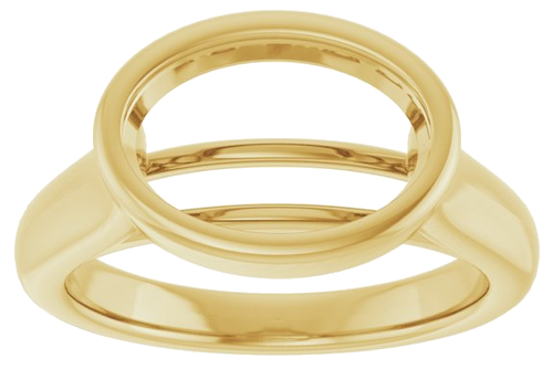 Sužadėtuvių Žiedas „Bezel-Set Solitaire“ 14k yellow gold Oval 11.5mm x 8mm (3)