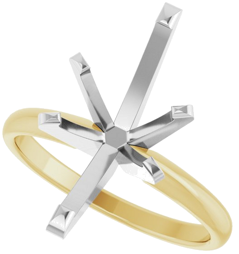 Sužadėtuvių Žiedas „Solitaire“ 14k yellow/white gold Marquise 15mm x 8mm (5)