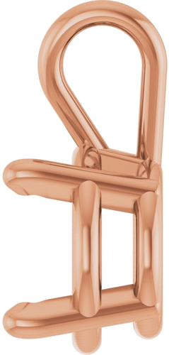 Pakabukas „Round 4-Prong Basket“ 14k rose gold Round 7.5mm (3)