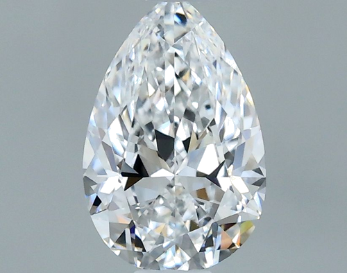 0.5 carat D-IF Natūralus Pear Deimantas (1)