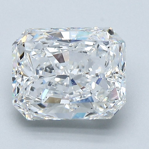 2.5 carat F-SI1 Natūralus Radiant Deimantas (1)