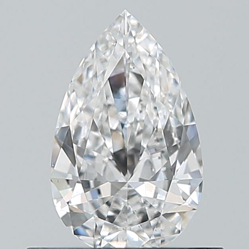 0.5 carat D-VS2 Natūralus Pear Deimantas (1)
