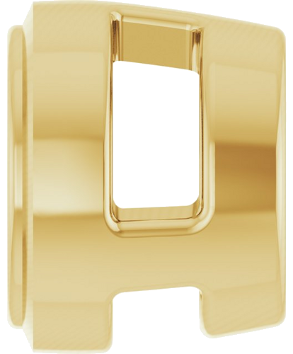 18K Yellow 3.5 mm Round Slide Pendant Mounting (3)