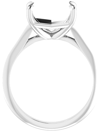 Sužadėtuvių Žiedas „Solitaire“ 950 Platinos Emerald 10mm x 8mm (2)