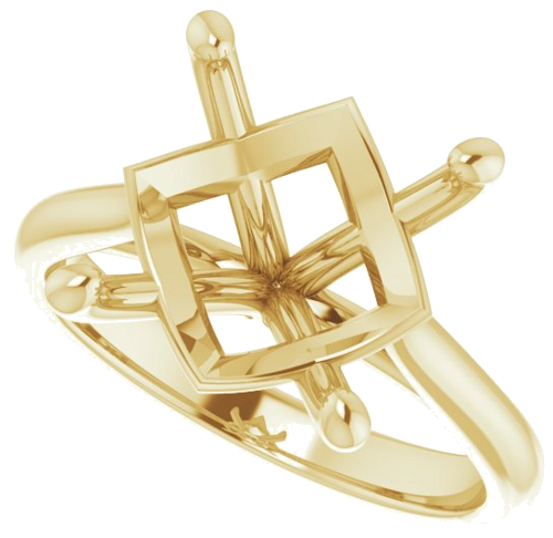 Sužadėtuvių Žiedas „Solitaire“ 18k yellow gold Round 12mm (5)