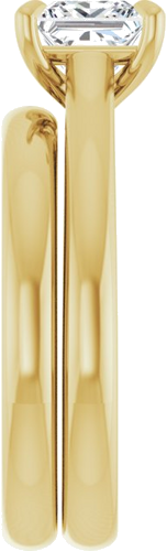 Sužadėtuvių Žiedas „Claw-Prong“ 10k yellow gold Square 5.5mm (9)