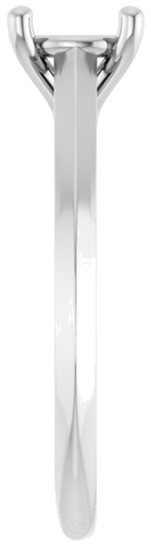 14K White 6.5 mm Round Solitaire Engagement Ring Mounting (4)