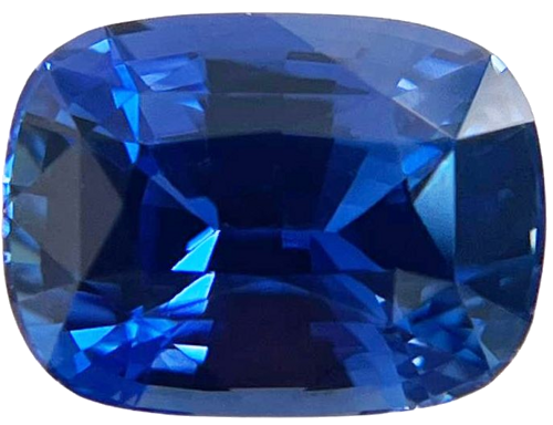 3.67 carat BLUE Cushion Safyras (1)