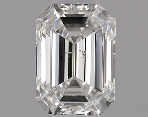 0.46 carat F-SI1 Natūralus Emerald Deimantas (1)
