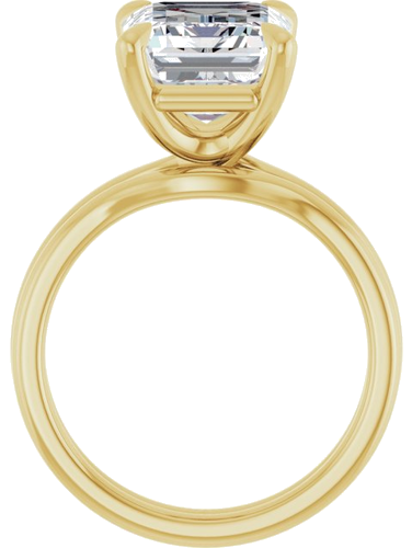 Sužadėtuvių Žiedas 18k yellow gold Emerald 11mm x 9mm (7)