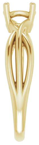 Sužadėtuvių Žiedas „Solitaire“ 585 Geltonojo Aukso Round 6mm (4)