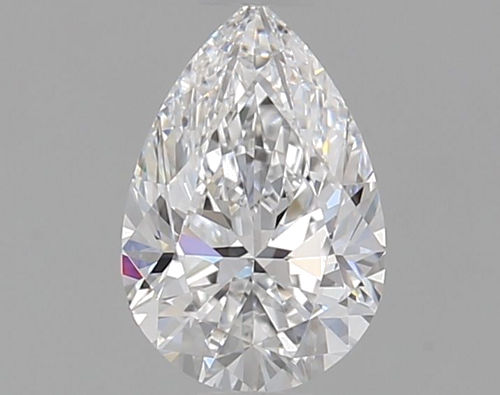 0.54 carat D-VVS2 Natūralus Pear Deimantas (1)