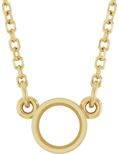 Pakabukas „Bezel-Set Solitaire Birthstone“ 585 Geltonojo Aukso Round 4.1mm (1)