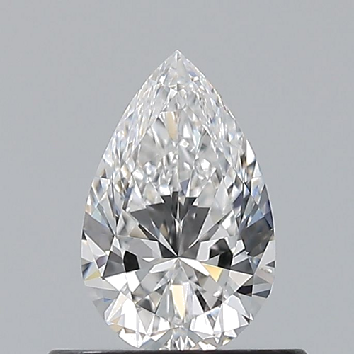 0.5 carat D-VVS1 Natūralus Pear Deimantas (1)