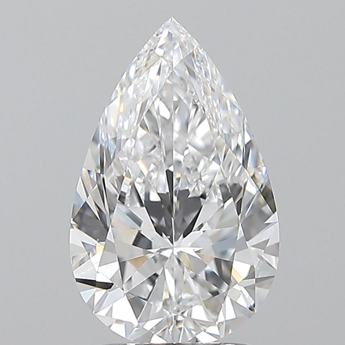 2.02 carat D-VS2 Natūralus Pear Deimantas (1)