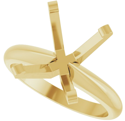 Sužadėtuvių Žiedas „Heavyweight Solitaire“ 14k yellow gold Emerald 10mm x 8mm (5)