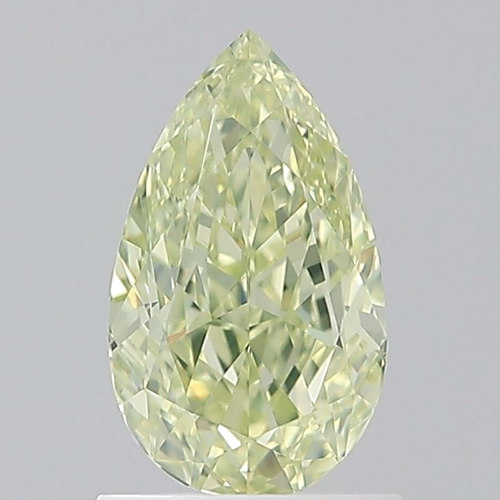 1.2 carat Fancy Light Greenish Yellow-VVS2 Natūralus Pear Deimantas (1)