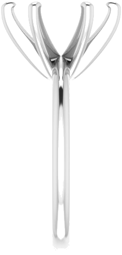 Sužadėtuvių Žiedas „Solitaire“ 585 Baltojo Aukso Round 11mm (4)