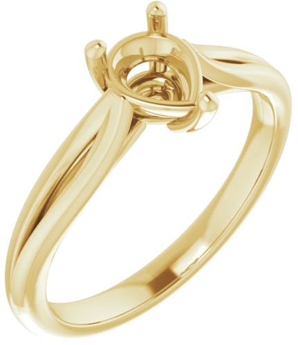 Sužadėtuvių Žiedas „Solitaire“ 585 Geltonojo Aukso Pear Shape 7mm x 5mm (1)