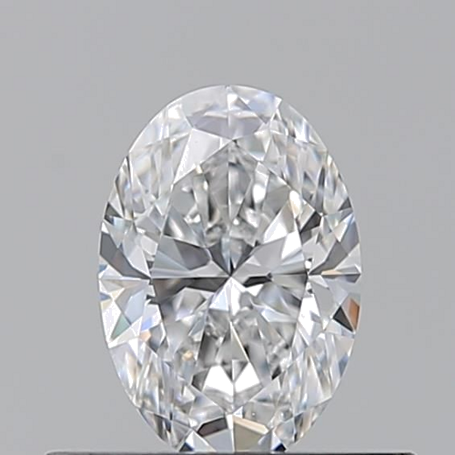 0.44 carat D-VVS2 Natūralus Oval Deimantas (1)