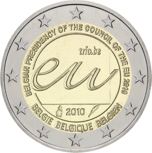 2010 Belgium Presidency EU Council 2 euro coin (1)