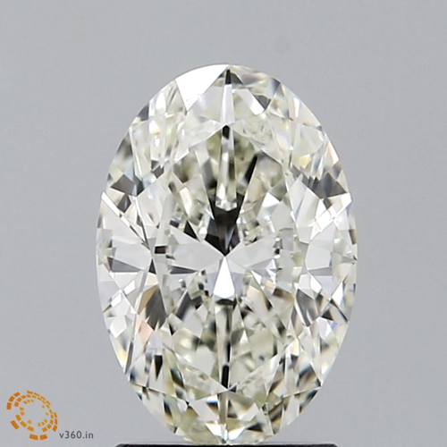 1.51 carat K-VVS1 Natūralus Oval Deimantas (1)