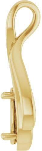 Pakabukas „Solitaire“ 14k yellow gold Oval 9mm x 7mm (3)