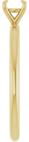 Sužadėtuvių Žiedas „Claw-Prong Solitaire“ 10k yellow gold Round 4.4mm (4)