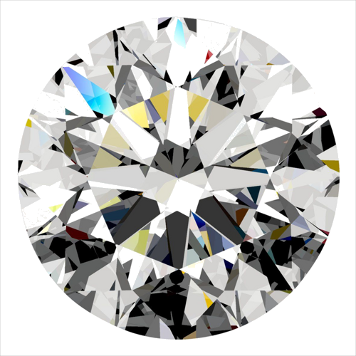 0.5 carat F-VS2 Excellent cut Natūralus Round Deimantas (1)