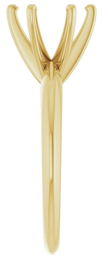 Sužadėtuvių Žiedas „Solitaire“ 14k yellow gold Round 7.8mm x 8.6mm (4)
