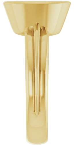 Sužadėtuvių Žiedas „Bezel-Set Solitaire“ 585 Geltonojo Aukso Oval 10mm x 8mm (4)