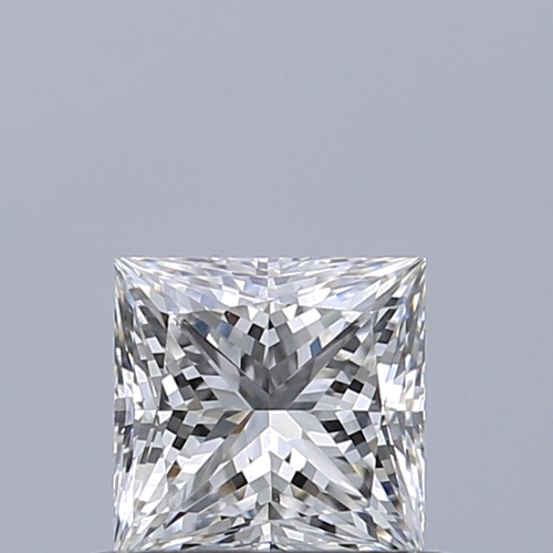 0.51 carat E-VVS2 Natūralus Princess Deimantas (1)