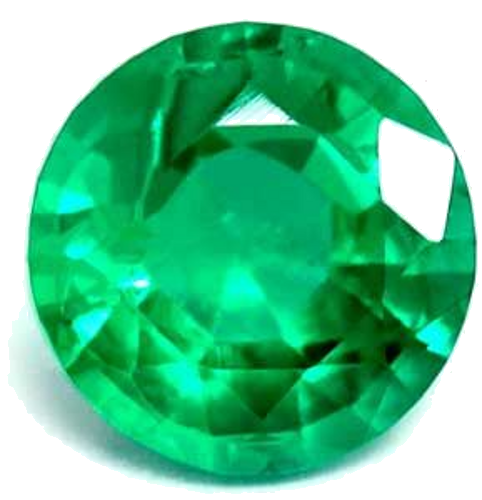 0.52 carat GREEN Round Smaragdas (1)