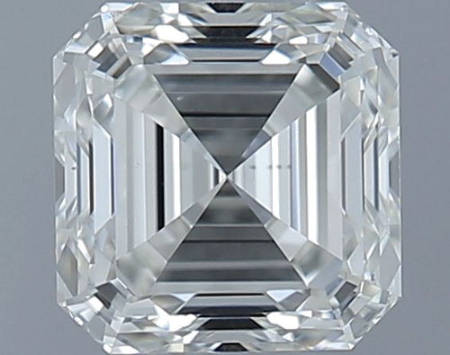 0.53 carat I-VS1 Natūralus Asscher Deimantas (1)
