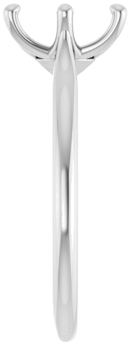 Sužadėtuvių Žiedas „Solitaire“ 14k white gold Oval 9mm x 7mm (4)