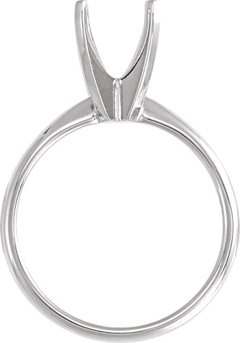 Sužadėtuvių Žiedas „Solitaire“ 14k white gold Elongated Cushion 10mm x 8mm (2)
