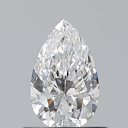 0.6 carat D-VS1 Natūralus Pear Deimantas (1)