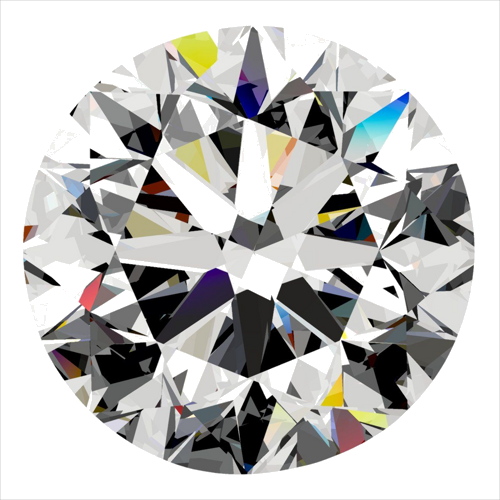 0.6 carat H-VS1 Very Good cut Natūralus Round Deimantas (1)