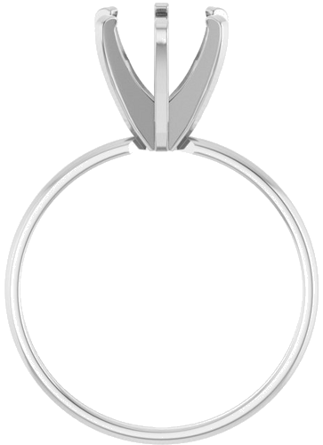 Sužadėtuvių Žiedas „Solitaire“ 585 Baltojo Aukso Round 7.4mm (2)