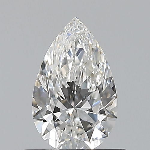 0.63 carat F-VVS2 Natūralus Pear Deimantas (1)