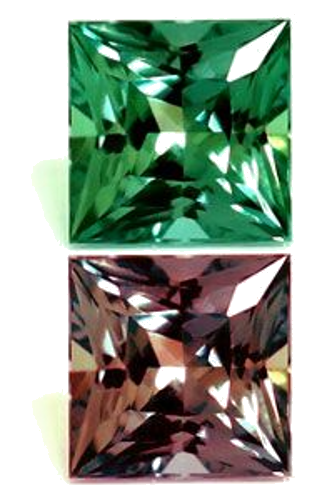 0.11 carat GREEN Square Alexandrite (1)