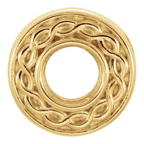 14K Yellow 3 mm Round Slide Pendant Mounting (1)