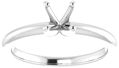 Sužadėtuvių Žiedas „Solitaire“ 950 Platinos Round 5.5mm (3)