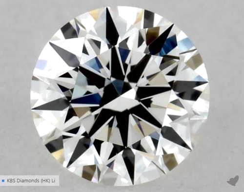 0.4 carat H-VS1 Excellent cut Natūralus Round Deimantas (1)