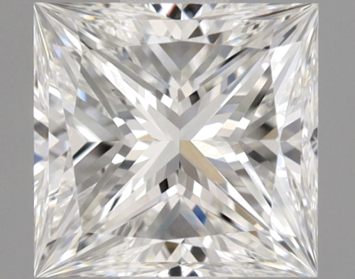 0.6 carat F-VVS1 Natūralus Princess Deimantas (1)