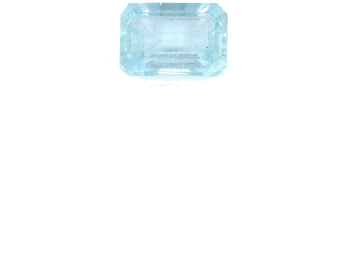 0.6 carat BLUE STEP cut Octagonal Aquamarine (1)