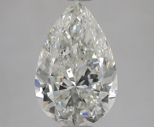 3.02 carat H-SI2 Natūralus Pear Deimantas (1)