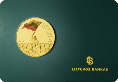 Литовское движение 2013 монета 25 литов (2)